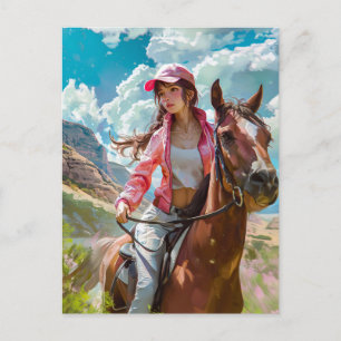 Cartão Postal Fuga Alpina da Manga Cowgirl