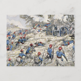 Cartão Postal Fuga argelina do exército francês