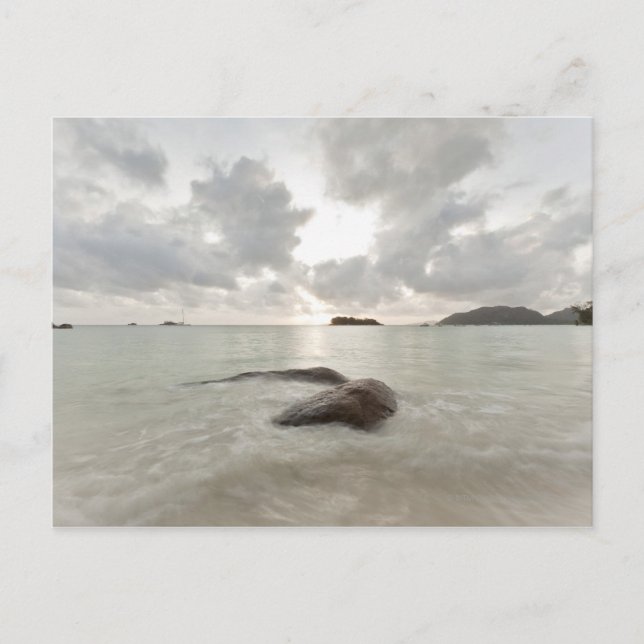 Cartão Postal Fuga, Ilha Praslin, Seicheles (Frente)