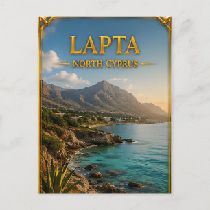 Cartão Postal Fuga para a Montanha Verde de Lapta no Chipre do N