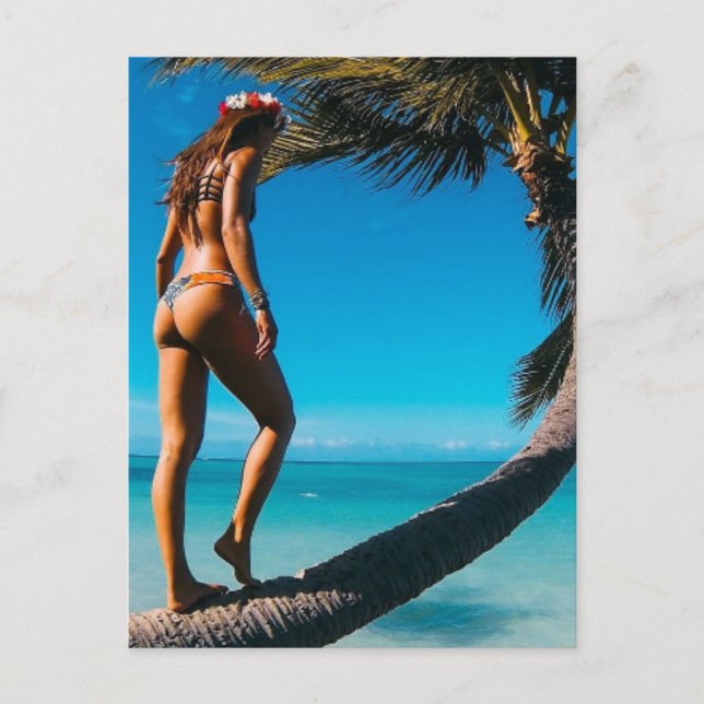 Cartão Postal Fuga tropical (Frente)