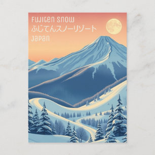 Cartão Postal Fujitsnow japan ふ ん じ ス da て da ノ da リ da Equipe d