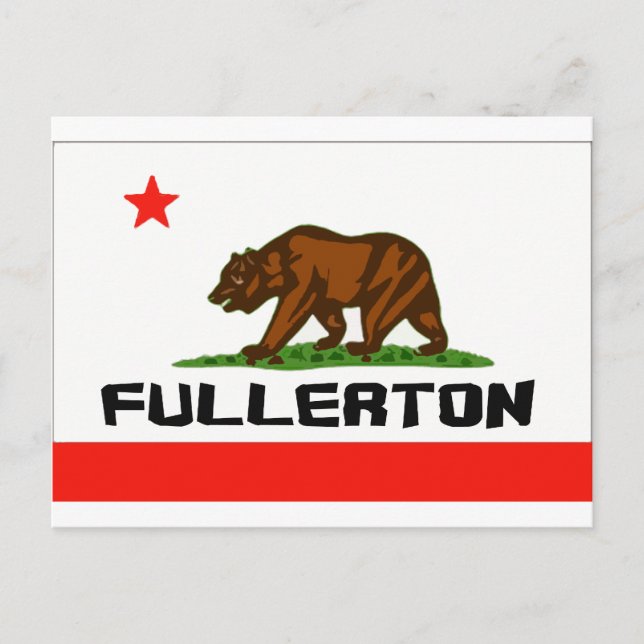 Cartão Postal Fullerton,Ca — Produtos (Frente)