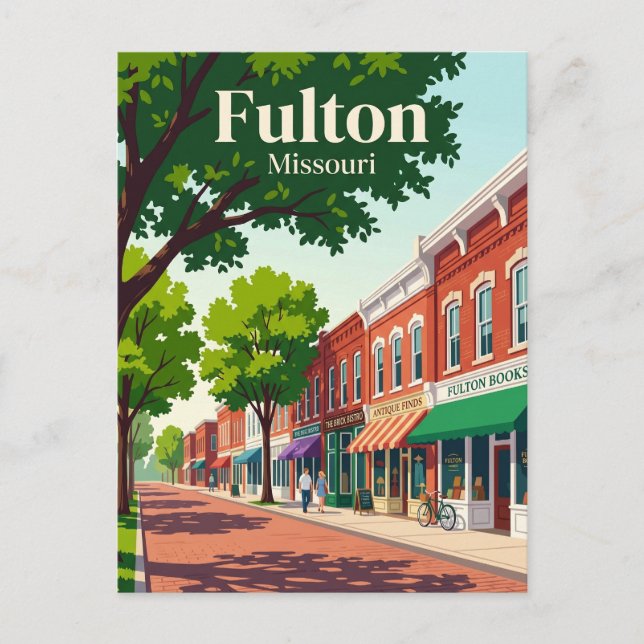 Cartão Postal Fulton Missouri (Frente)