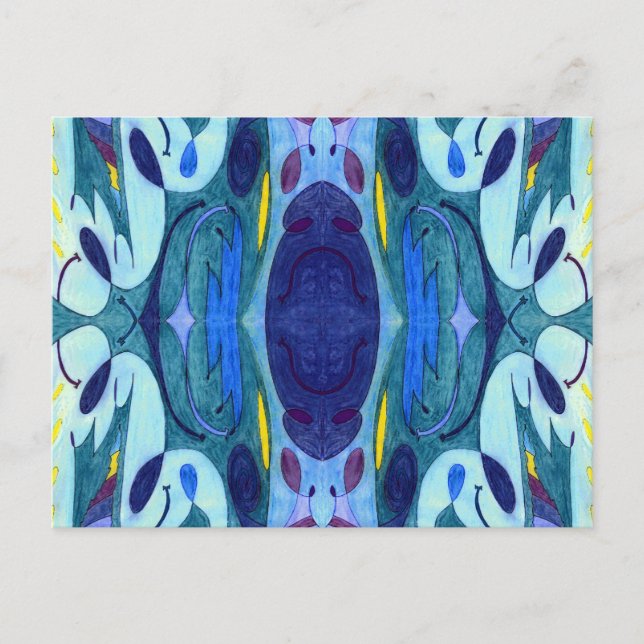 Cartão Postal Fumos azuis (Frente)