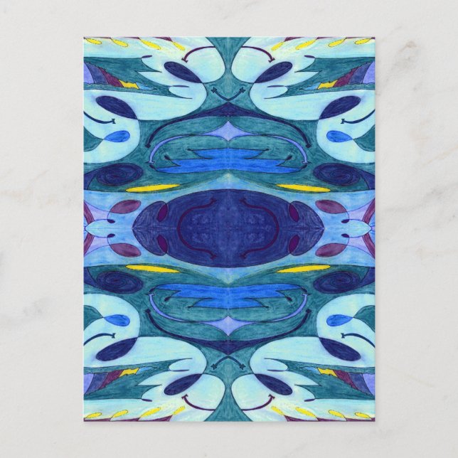 Cartão Postal Fumos azuis (Frente)