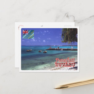 Cartão Postal Funafuti - Tuvalu - Vista do Mar -