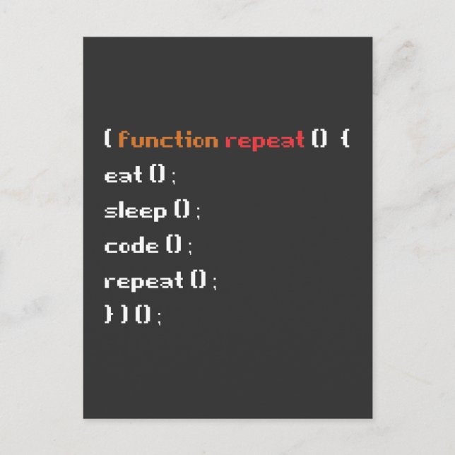 Cartão Postal Função engraçada de programador de ciência da comp (Frente)