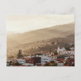 Cartão Postal Funchal city sunset, Madeira Postcard