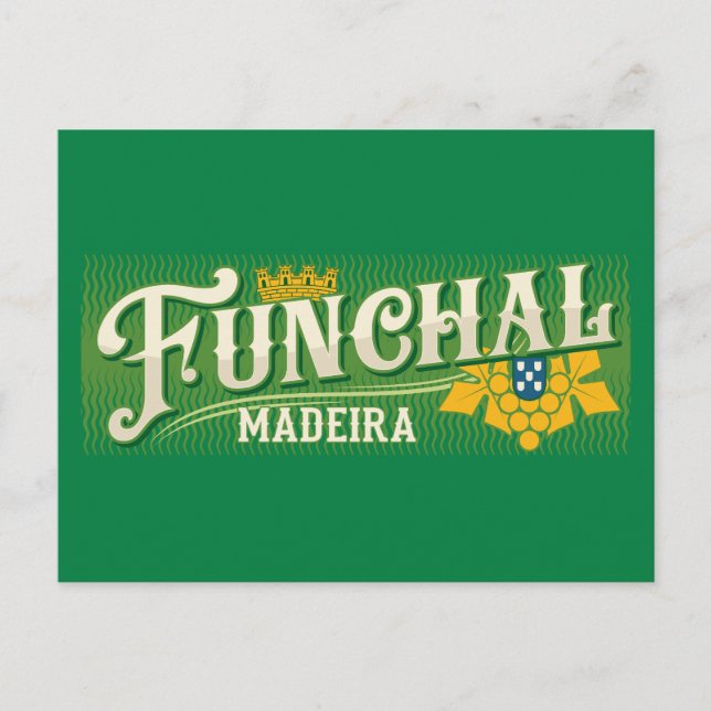 Cartão Postal Funchal Madeira (Frente)