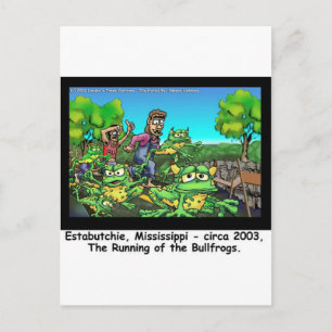 Cartão Postal Funcionamento Dos Sapos De Touro Engraçados Prese