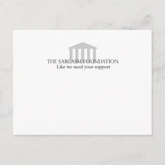 Cartão Postal Fundação Sarcasm