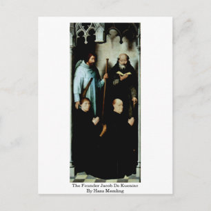 Cartão Postal Fundador Jacob De Kueninc Por Hans Memling