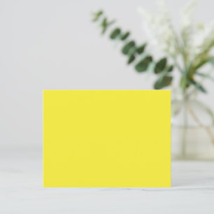 Cartão Postal Fundo Amarelo Sólido Vibrante