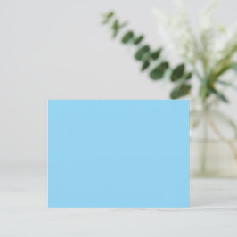 Cartão Postal Fundo azul claro sólido uniformemente colorido