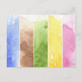 Cartão Postal fundo de aquarela do excelente - tintas aquarelas