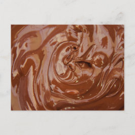 Cartão Postal Fundo de Chocolate