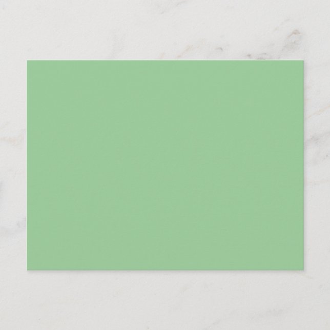 Cartão Postal Fundo de cor sólida verde Celadon 99CC99 (Frente)