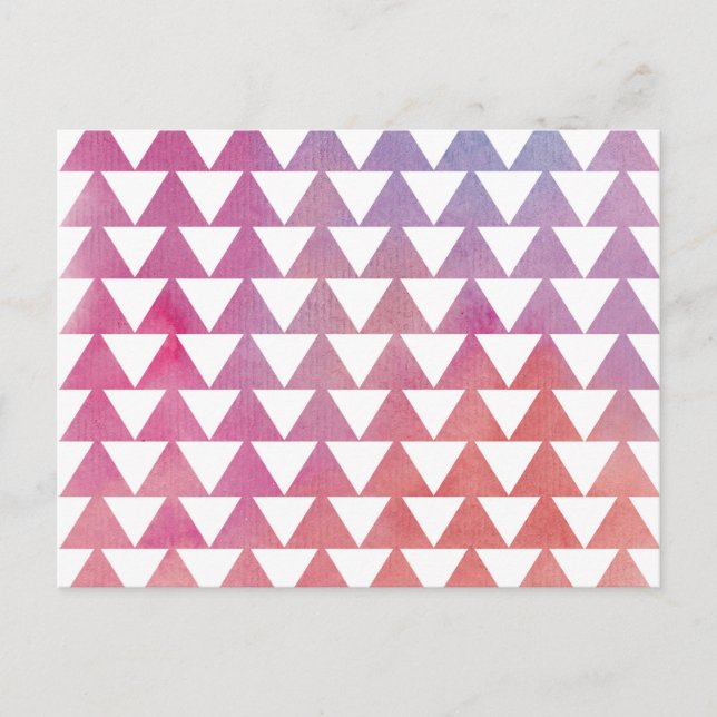 Cartão Postal Fundo de Cores d'Água do Triângulo (Frente)
