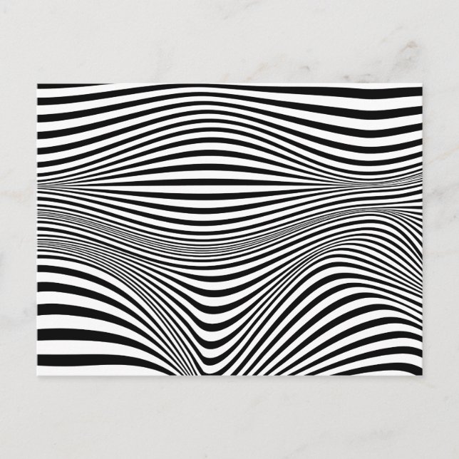 Cartão Postal Fundo de ilusão óptica abstrato (Frente)