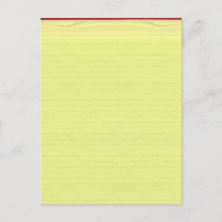 Cartão Postal Fundo de Papel Escolar Vinculado Amarelo