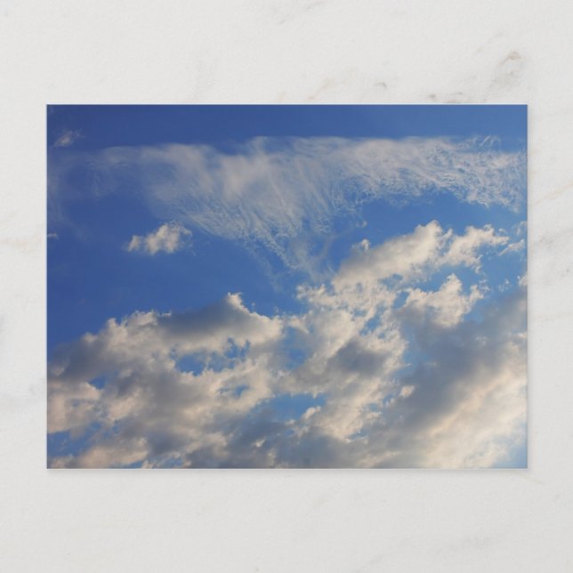 Cartão Postal Fundo do céu azul. (Frente)