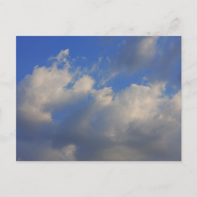 Cartão Postal Fundo do céu azul. (Frente)