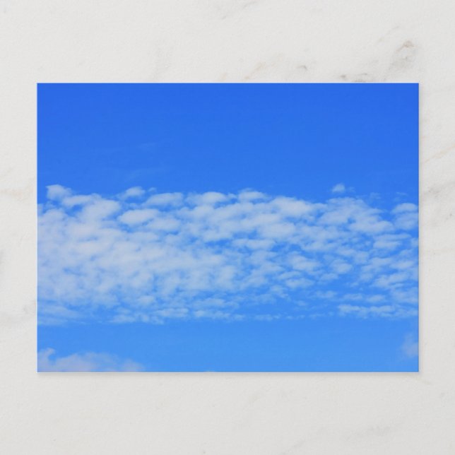 Cartão Postal Fundo do céu azul. (Frente)