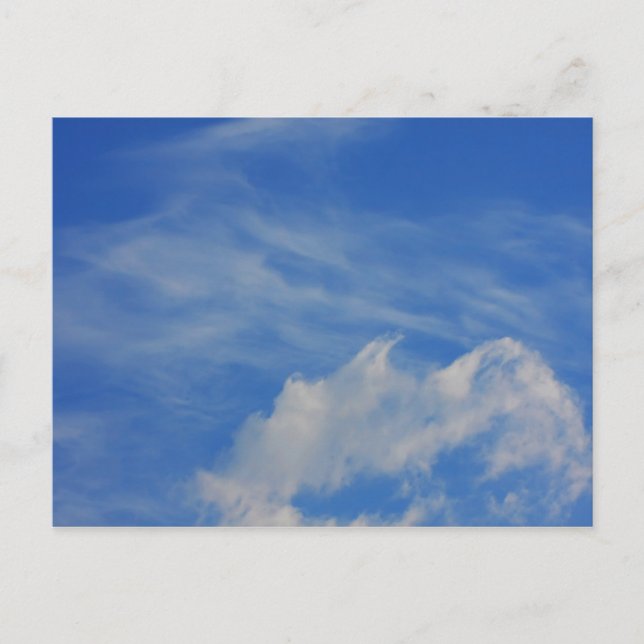 Cartão Postal Fundo do céu azul. (Frente)