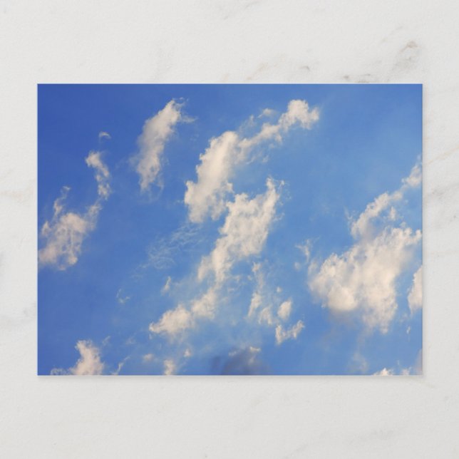 Cartão Postal Fundo do céu azul. (Frente)