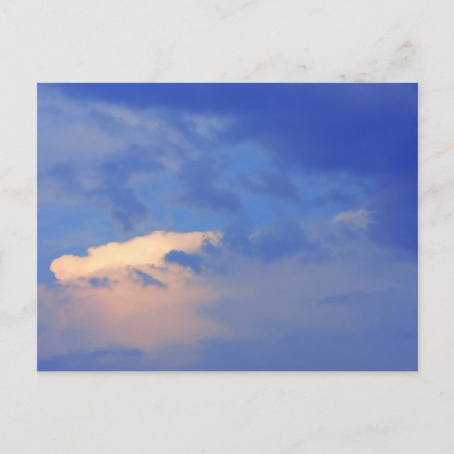 Cartão Postal Fundo do céu azul. (Frente)