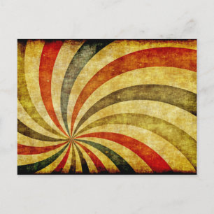 Cartão Postal Fundo Grunge Vintage como Circo de Carnaval