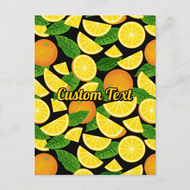 Cartão Postal Fundo Laranja (Frente)