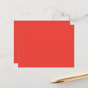 Cartão Postal fundo vermelho com borda branca
