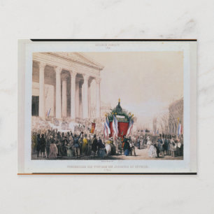 Cartão Postal Funeral das vítimas do La Madeleine