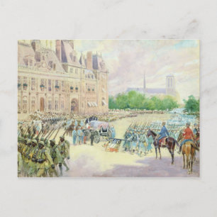 Cartão Postal Funeral do General Joseph Gallieni 1916