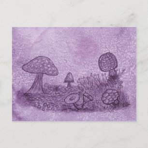Cartão postal Fungi Meadow