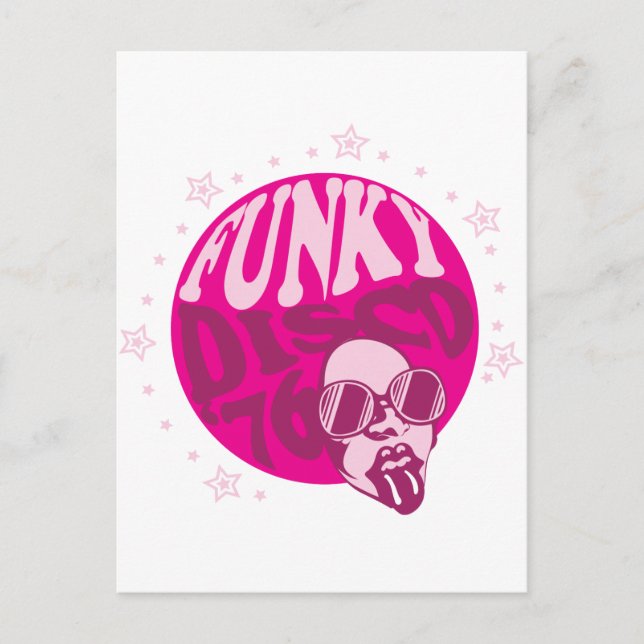 Cartão Postal Funky Disco (Frente)