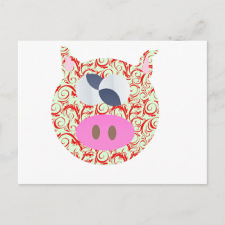 Cartão Postal Funky Pig