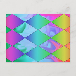Cartão postal Funky Rainbow