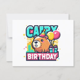 Cartão Postal Funny Animal Pun - Celebração de Aniversário de Ca