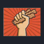 Cartão Postal Funny Bacon Lover Design<br><div class="desc">Funny Bacon Lover Design</div>