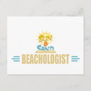 Cartão Postal Funny Beach Lover