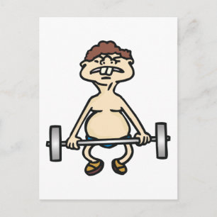Cartão Postal Funny Bodybuilder