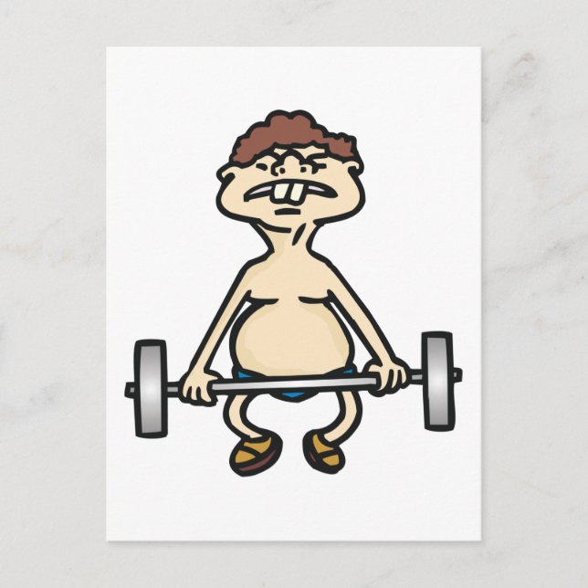 Cartão Postal Funny Bodybuilder (Frente)