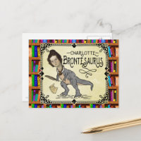 Funny Charlotte Bronte Surus Dinossaur Book Reader
