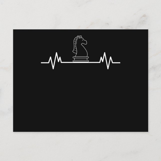 Cartão Postal Funny Chess Piece Chess Player Fun Chess Game Gift (Frente)