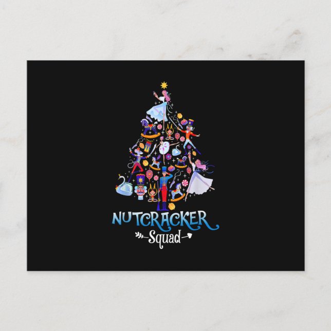 Cartão Postal Funny Christmas Nutcracker Squad Ballet Dance Kids (Frente)