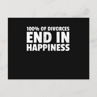 Cartão Postal Funny Divorce Quote Design Gift For Divorce Party