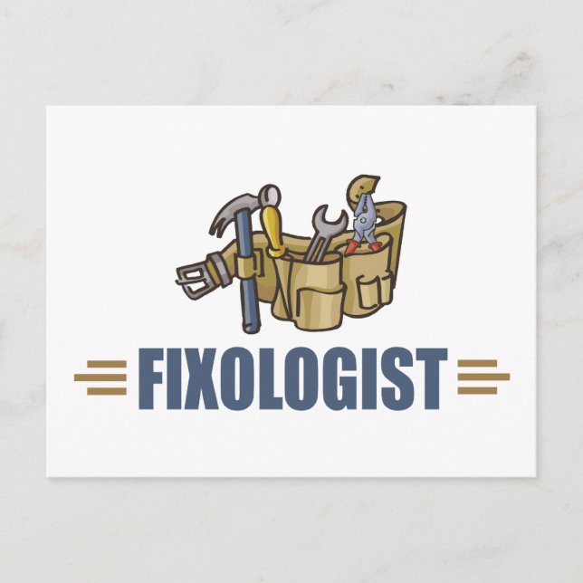 Cartão Postal Funny Handyman (Frente)